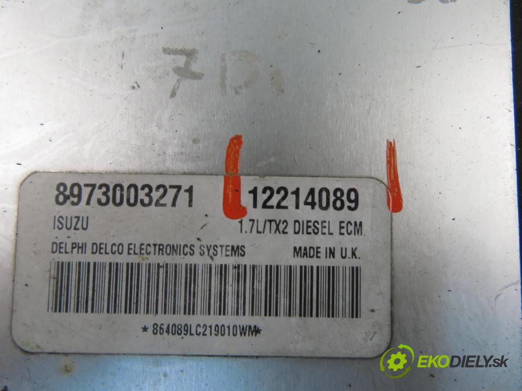 OPEL CORSA C (X01) HB 2002 55,00 1.7 DTI - Y 17 DT 1686,00 Riadiaca jednotka Motor 12214089