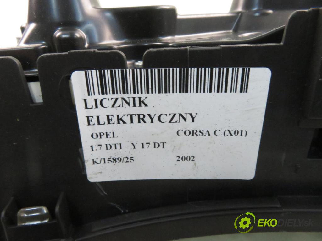 OPEL CORSA C (X01) HB 2002 55,00 1.7 DTI - Y 17 DT 1686,00 Prístrojovka elektrický 09166808FB