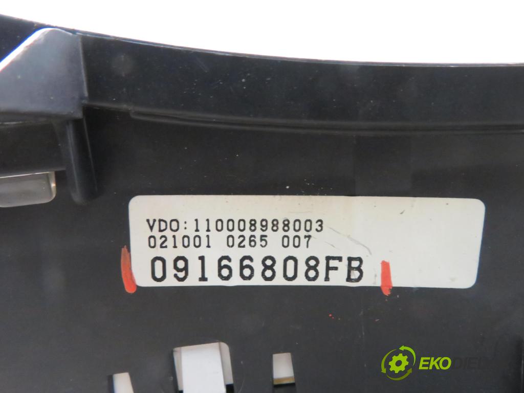OPEL CORSA C (X01) HB 2002 55,00 1.7 DTI - Y 17 DT 1686,00 Prístrojovka elektrický 09166808FB