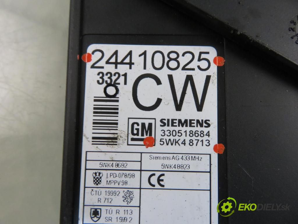 OPEL COMBO C KOMBIVAN 2003 62,00 1.6 8V 84 - Z 16 SE 1598,00 MODUL BSI 24410825 ; 5WK48713
