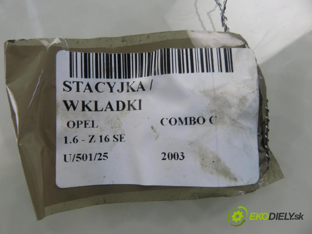 OPEL COMBO C KOMBIVAN 2003 62,00 1.6 8V 84 - Z 16 SE 1598,00 spinačka 24445098 ; 5WK4763 (Spínacia skrinka)