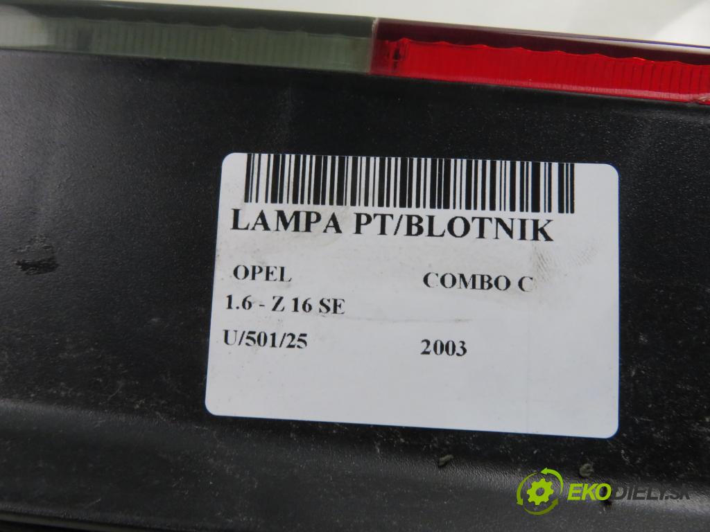 OPEL COMBO C KOMBIVAN 2003 62,00 1.6 8V 84 - Z 16 SE 1598,00 Svetlo pravé zadné