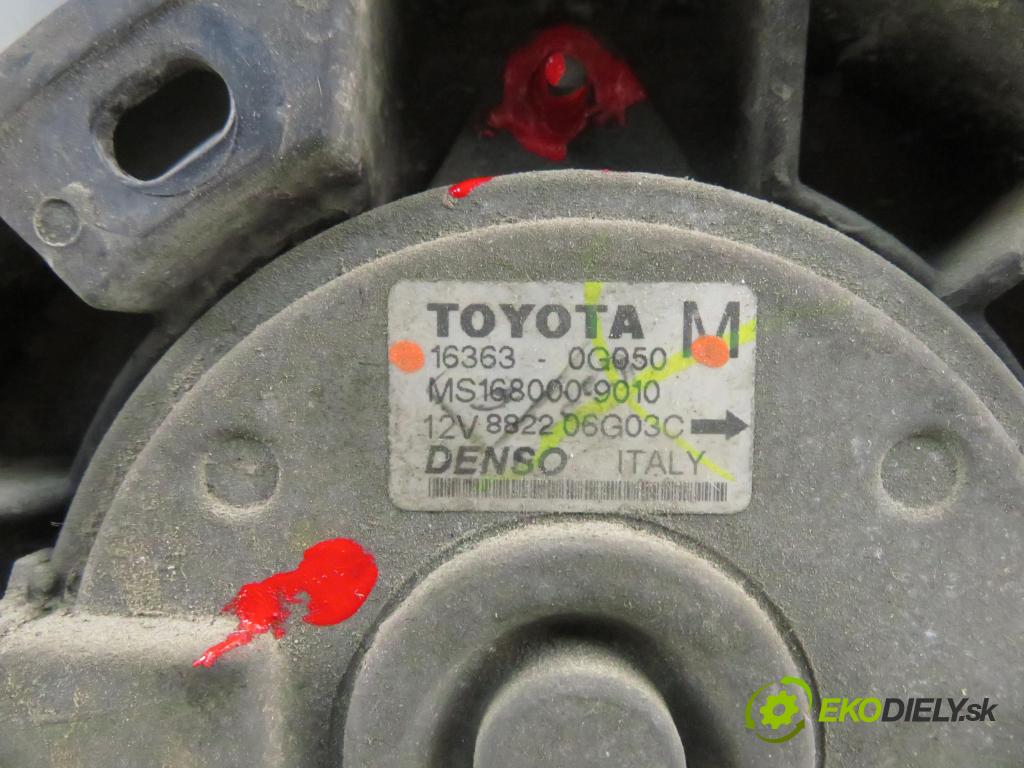 TOYOTA COROLLA kombi (_E12_) KOMBI 2005 0,00 1.4 D4-D (NDE120_) - 1ND-TV 1364,00 Ventilátor chladič klíma/voda 163630G050