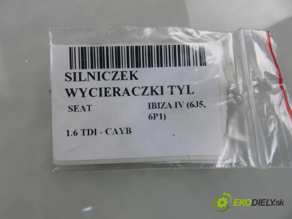 SEAT IBIZA IV (6J5, 6P1) HB 2010 66,00 1.6 TDI - CAYB 1598,00 Motorček stierače zadné 6J4955711 ; W000003125