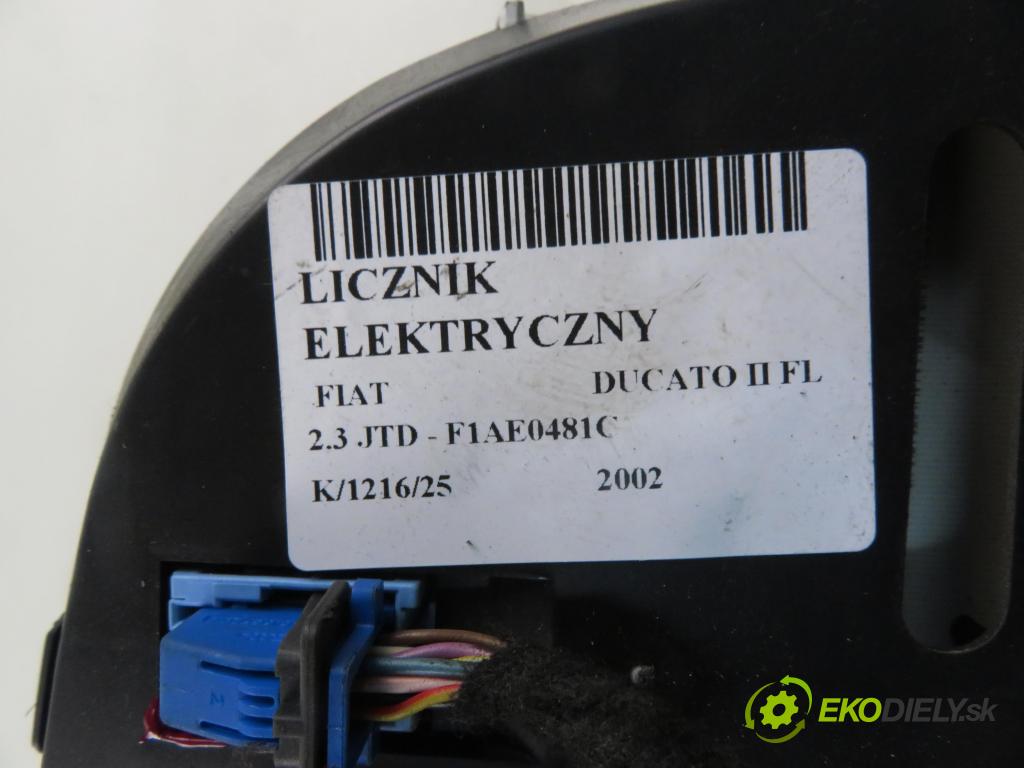 FIAT DUCATO Skrzynia (244_) BUS 2002 81,00 2.3 JTD - F1AE0481C 2286,00 Prístrojovka elektrický 1339327080