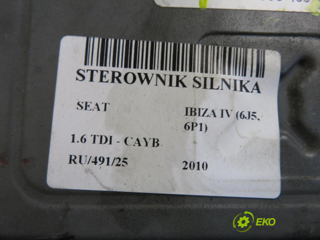 SEAT IBIZA IV (6J5, 6P1) HB 2010 66,00 1.6 TDI - CAYB 1598,00 Riadiaca jednotka Motor 03L906023S ; 5WP42844AA