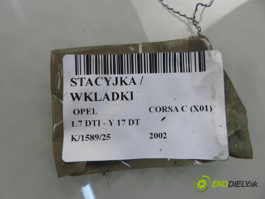 OPEL CORSA C (X01) HB 2002 55,00 1.7 DTI - Y 17 DT 1686,00 spinačka 24445098 ; 5WK4763 (Spínacia skrinka)