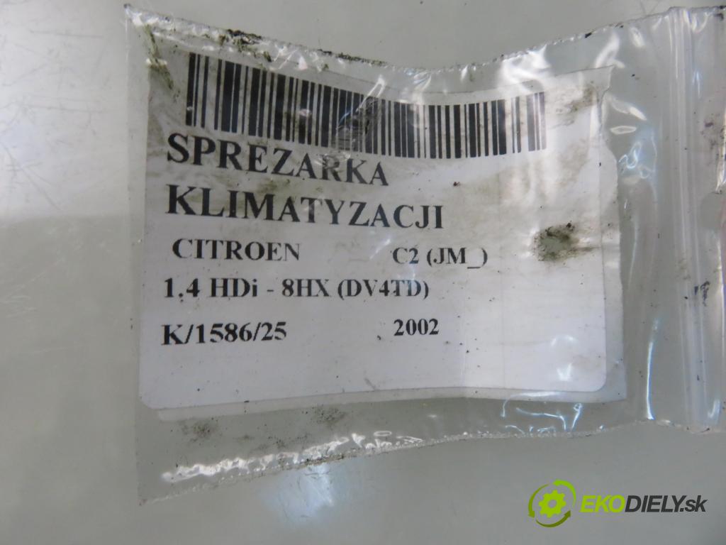 CITROEN C2 (JM_) HB 2002 52,00 1.4 HDi - 8HX (DV4TD) 1398,00 KOMPRESOR: klimatizace 9646273380 (Kompresor klimatizace)