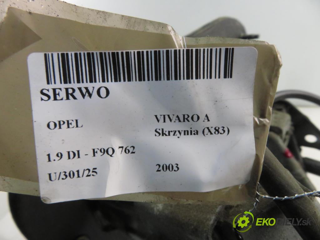 OPEL VIVARO A Skrzynia (X83) FURGON 2003 60,00 1.9 DI 80 - F9Q 762 1870,00 preloženie 93852216 ; 8200300847 ; 91168608