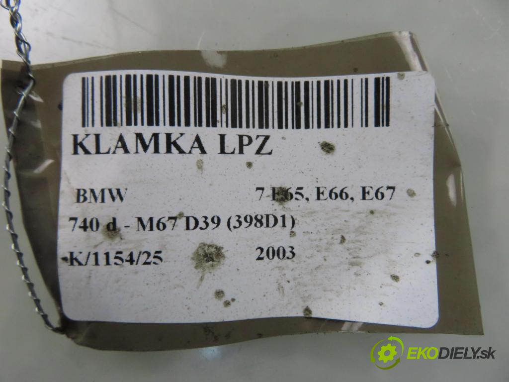 BMW 7 (E65, E66, E67) SEDAN 2003 190,00 740 d- M67 D39 (398D1) 3901,00 Kľučka LPZ 70137011
