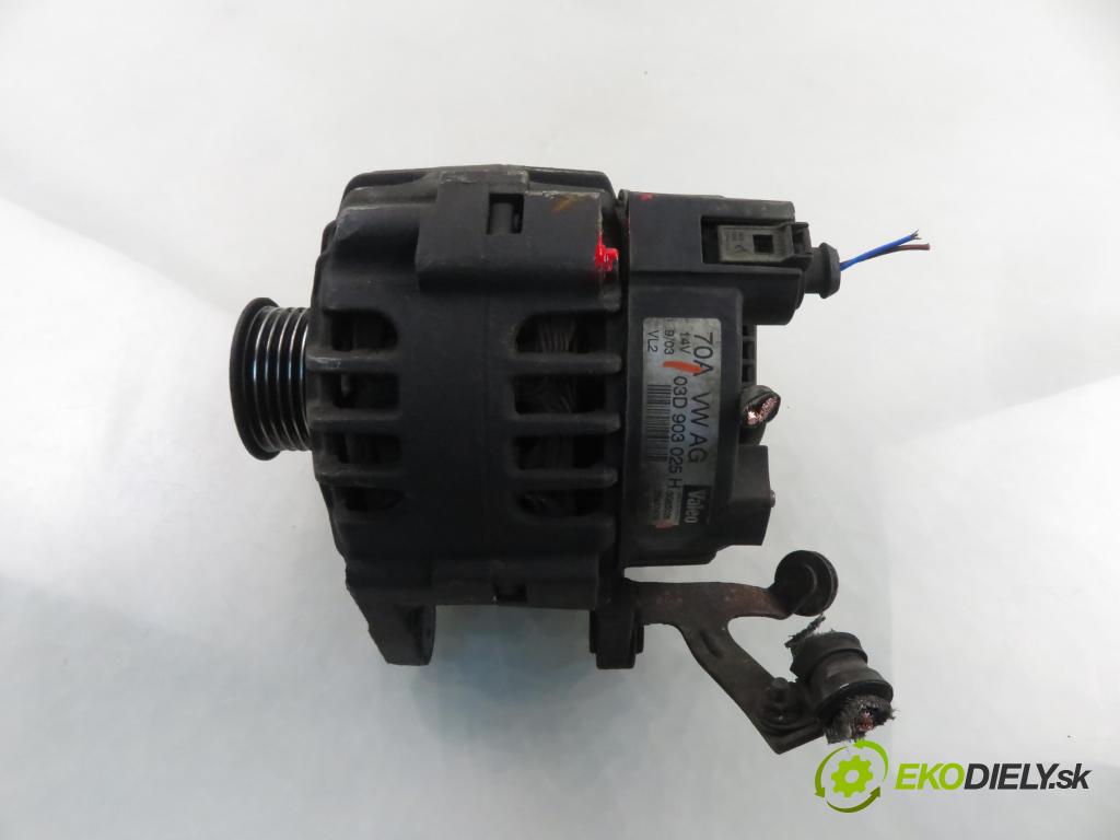 SEAT IBIZA III (6L1) HB 2003 47,00 1.2 12V - AZQ 1198,00 Alternátor 03D903025H ; SG8B026 (Alternátor)