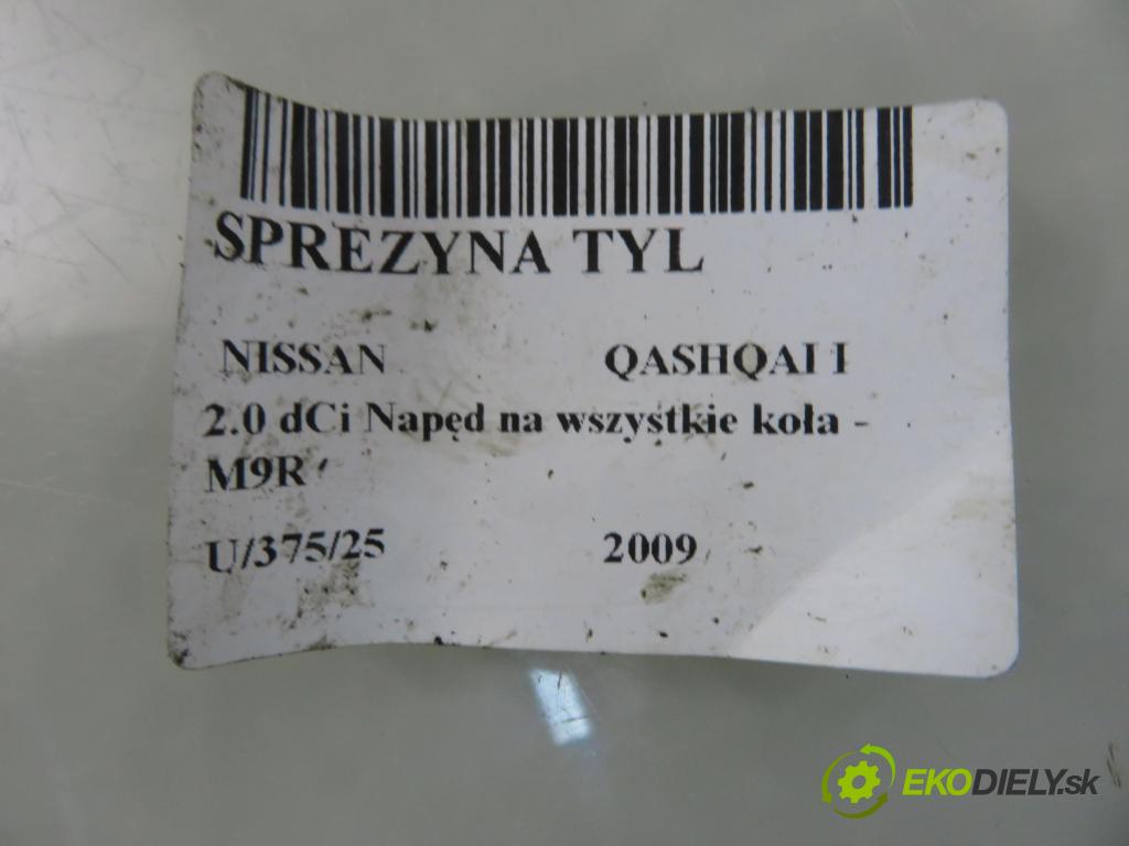 NISSAN QASHQAI / QASHQAI +2 I (J10, JJ10) CROSSOVER 2009 110,00 2.0 dCi Napęd na wszystkie koła - M9R 1995,00 Pružina zadné 