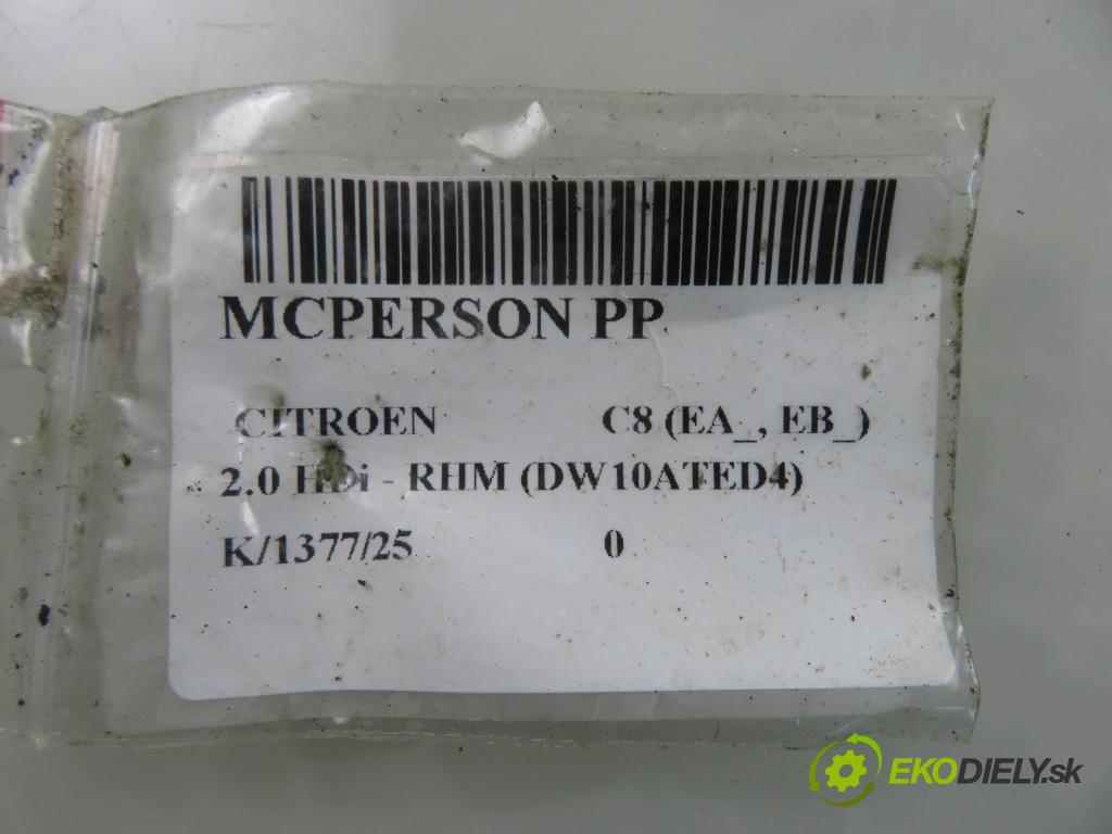 CITROEN C8 (EA_, EB_) MINIVAN 2005 79,00 2.0 HDi - RHM (DW10ATED4) 1997,00 MCPERSON PP 