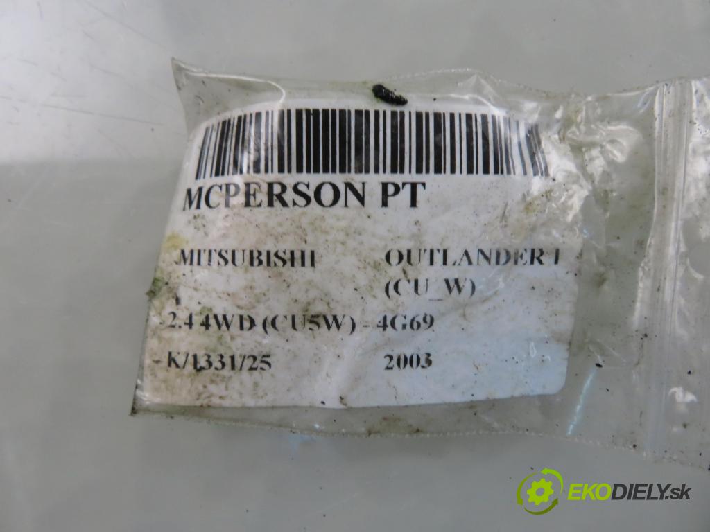MITSUBISHI OUTLANDER I (CU_W) SUV 2003 118,00 2.4 4WD 160 (CU5W) - 4G69 2378,00 MCPERSON pravé zadné 