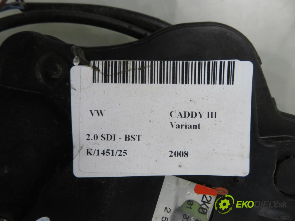 VW CADDY III Variant (2KB, 2KJ, 2CB, 2CJ) FURGON 2008 51,00 2.0 SDI - BST 1968,00 zámok Dvere posúvne 2K0843653AS