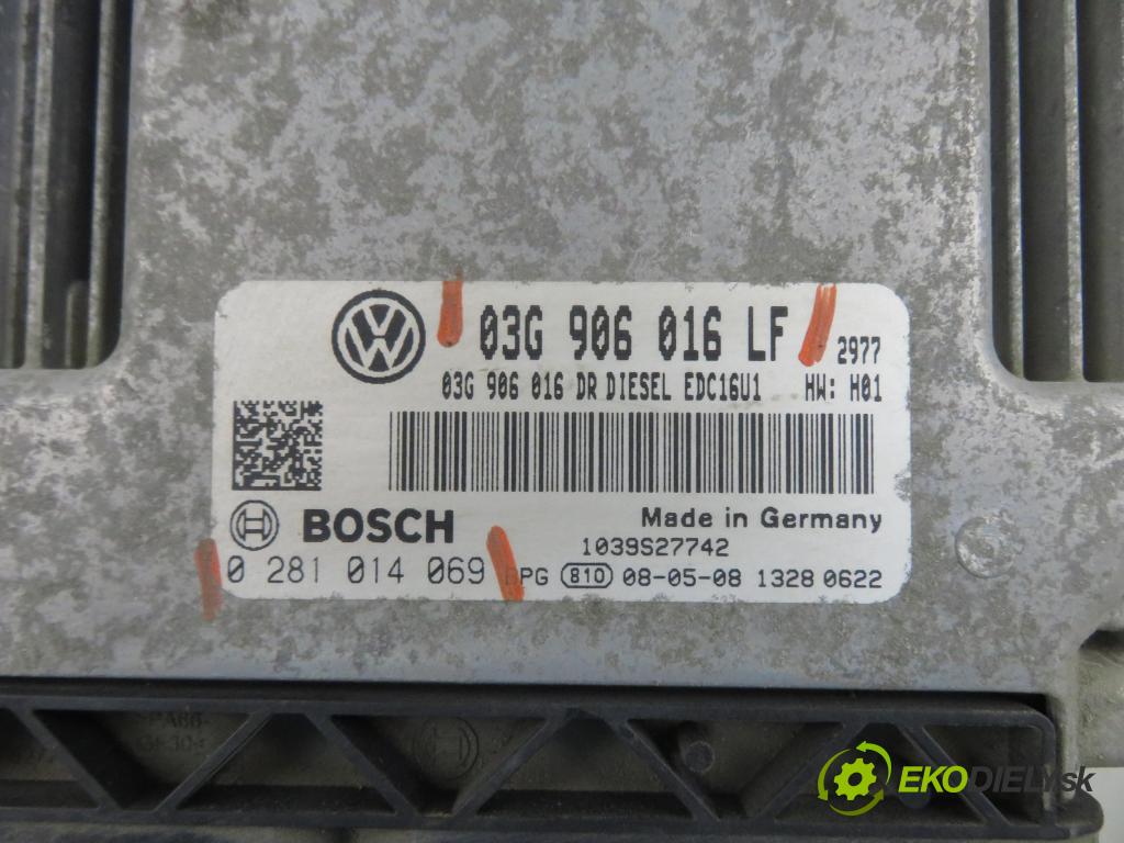 VW CADDY III Variant (2KB, 2KJ, 2CB, 2CJ) FURGON 2008 51,00 2.0 SDI - BST 1968,00 Riadiaca jednotka Motor 03G906016LF ; 0281014069