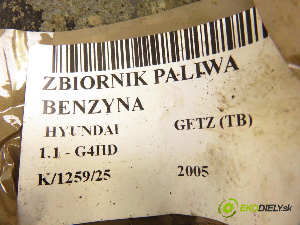 HYUNDAI GETZ (TB) HB 2005 49,00 1.1 1086,00 Nádržka paliva benzín