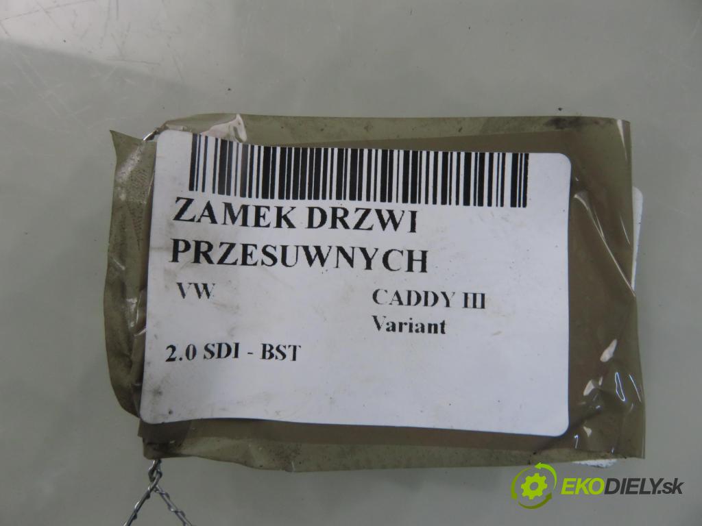 VW CADDY III Variant (2KB, 2KJ, 2CB, 2CJ) FURGON 2008 51,00 2.0 SDI - BST 1968,00 zámok Dvere posúvne 2K0843654AQ