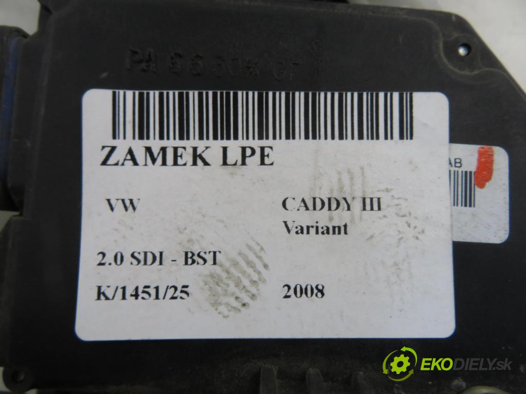 VW CADDY III Variant (2KB, 2KJ, 2CB, 2CJ) FURGON 2008 51,00 2.0 SDI - BST 1968,00 zámok 3D1837015AB