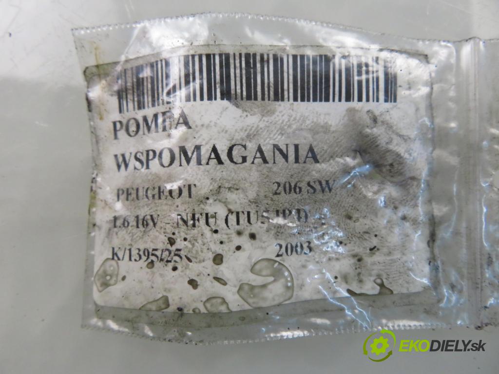 PEUGEOT 206 SW (2E/K) KOMBI 2003 80,00 1.6 16V 109 - NFU (TU5JP4) 1587,00 pumpa servočerpadlo 9638364580 ; 26086355QK (Servočerpadlo)