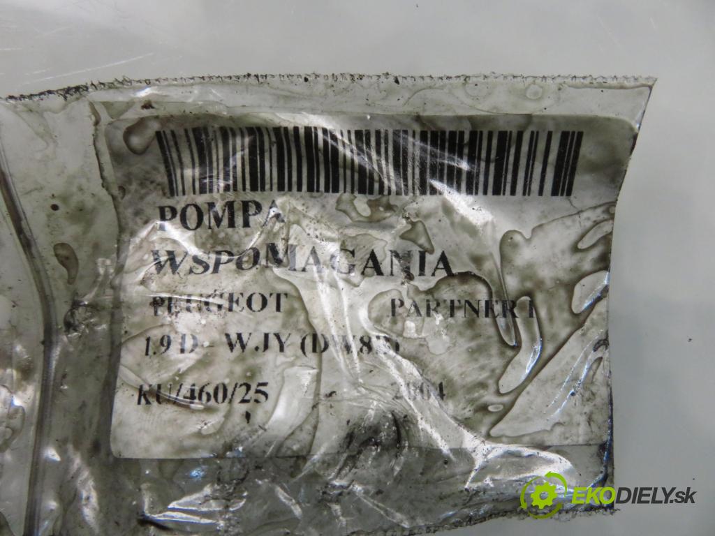 PEUGEOT PARTNER Skrzynia (5_, G_) FURGON 2004 51,00 1.9 D - WJY (DW8B) 1868,00 pumpa servočerpadlo 26069779 ; 9634816080 (Servočerpadlo)