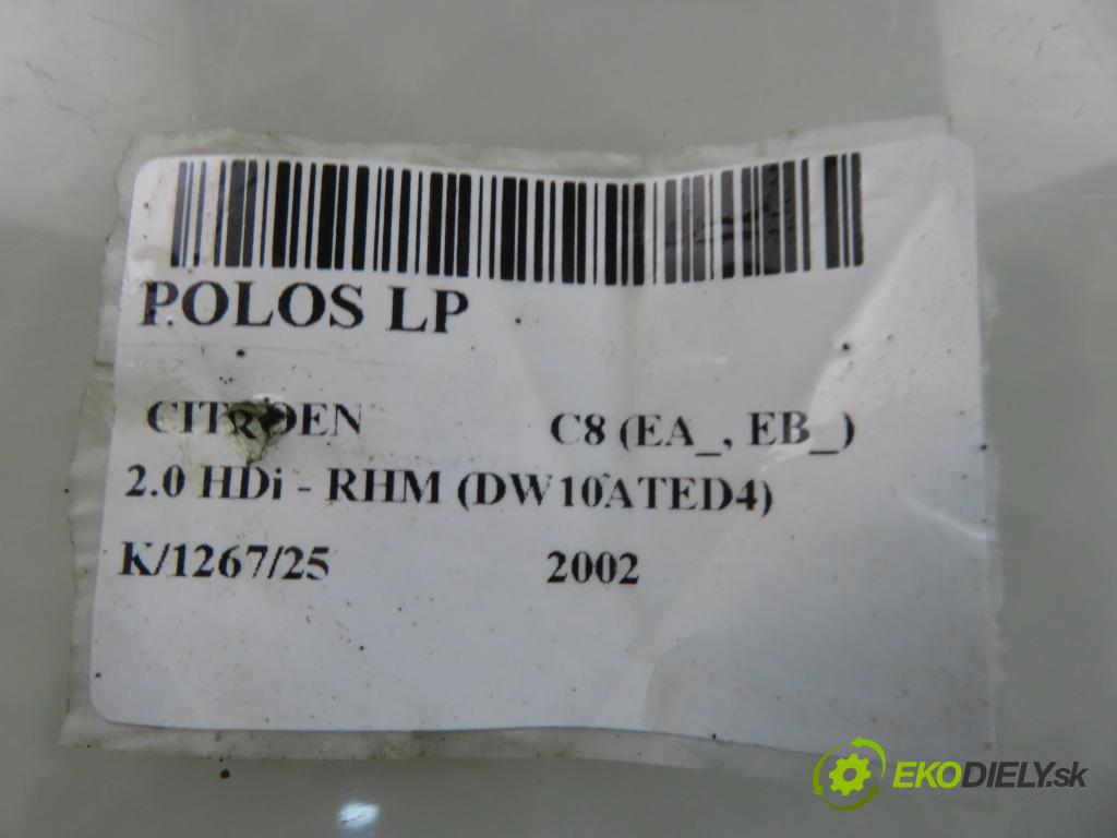 CITROEN C8 (EA_, EB_) MINIVAN 2002 0,00 2.0 HDi - RHT (DW10ATED4) 1997,00 Poloos LP 
