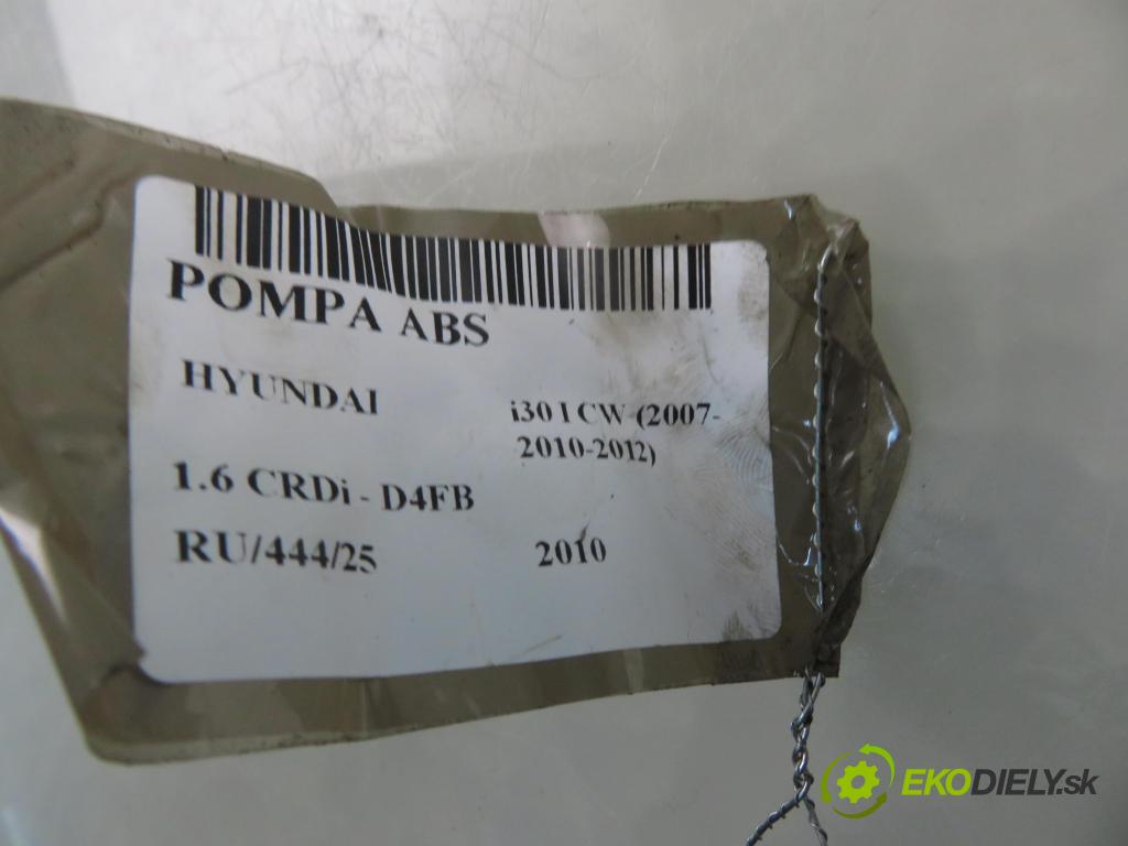 HYUNDAI i30 Kombi (FD) KOMBI 2010 85,00 1.6 CRDi 116 - D4FB 1582,00 Pumpa ABS 0265950695 ; 589202L500 ; 0265235333 (Pumpa ABS)