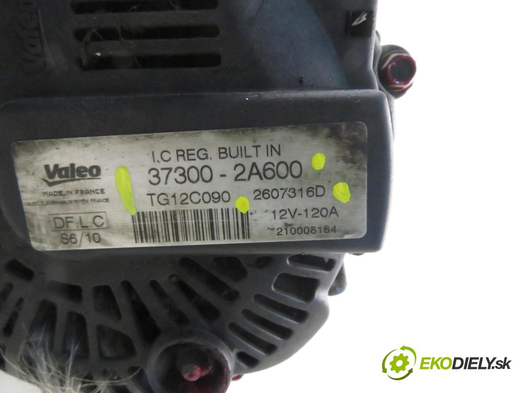 HYUNDAI i30 Kombi (FD) KOMBI 2010 85,00 1.6 CRDi 116 - D4FB 1582,00 Alternátor 373002A600 ; TG12C090 ; 2607316D (Alternátor)