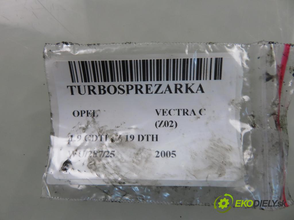 OPEL VECTRA C (Z02) HB 2005 110,00 1.9 CDTI - Z 19 DTH 1910,00 Turbodúchadlo 55196859 (Turbodúchadlo (kompletné))