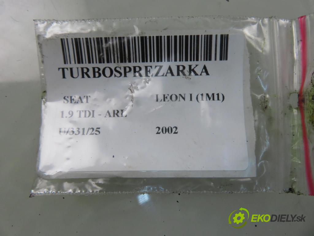 SEAT LEON (1M1) HB 2002 110,00 1.9 TDI PD 150 - ARL 1896,00 Turbodúchadlo 03G253016G (Turbodúchadlo (kompletné))