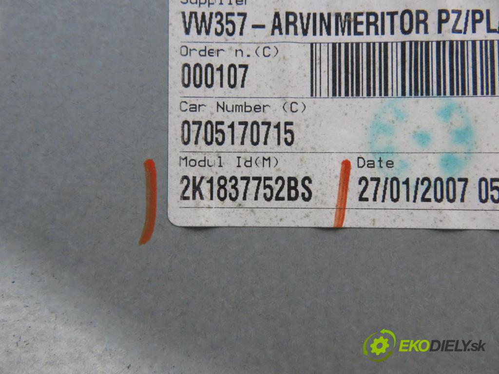 VW CADDY III Furgon (2KA, 2KH, 2CA, 2CH) FURGON 2007 77,00 1.9 TDI - BLS 1896,00 Mechanizmus okien 2K1837752BS ; 1K0959792J