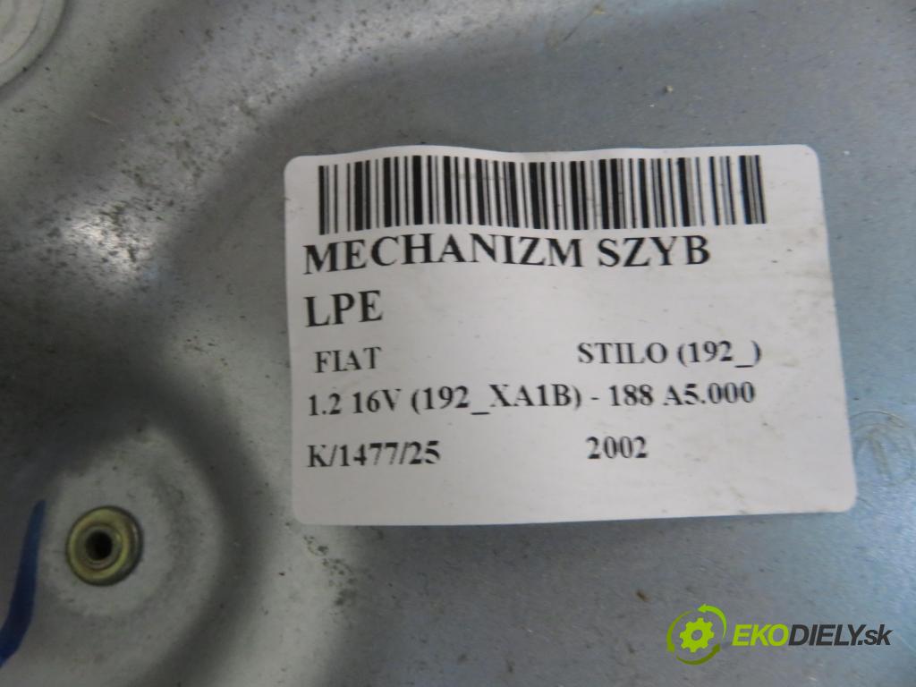 FIAT STILO (192_) HB 2002 59,00 1.2 16V 80 - 188 A5.000 1242,00 Mechanizmus okien 00468073720