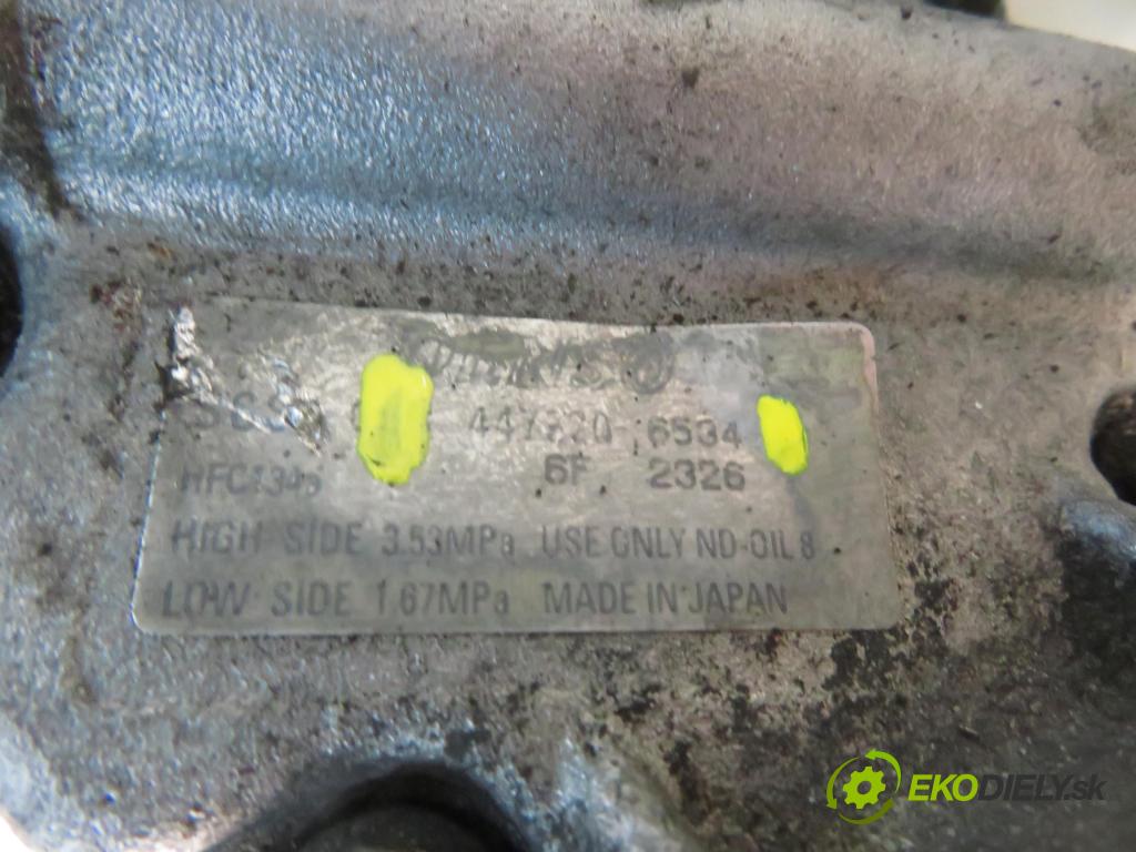 TOYOTA YARIS (_P1_) HB 2005 55,00 1.4 D-4D (NLP10_) - 1ND-TV 1364,00 KOMPRESOR: klimatizace 4472206534 (Kompresor klimatizace)