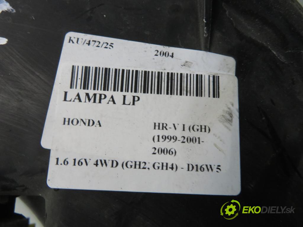HONDA HR-V (GH) CROSSOVER 2004 91,00 1.6 16V 4WD (GH2, GH4) - D16W5 1590,00 Svetlo LP