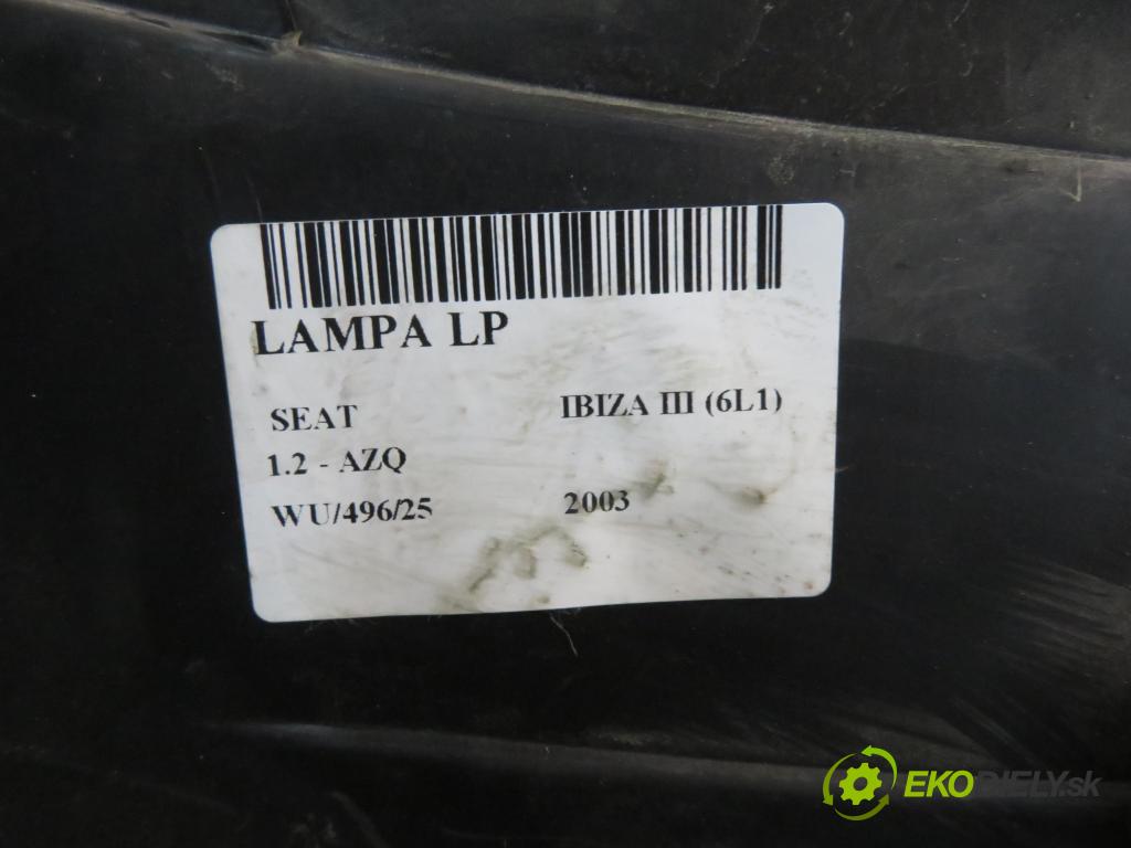 SEAT IBIZA III (6L1) HB 2003 47,00 1.2 12V - AZQ 1198,00 Svetlo LP 6L1941021A