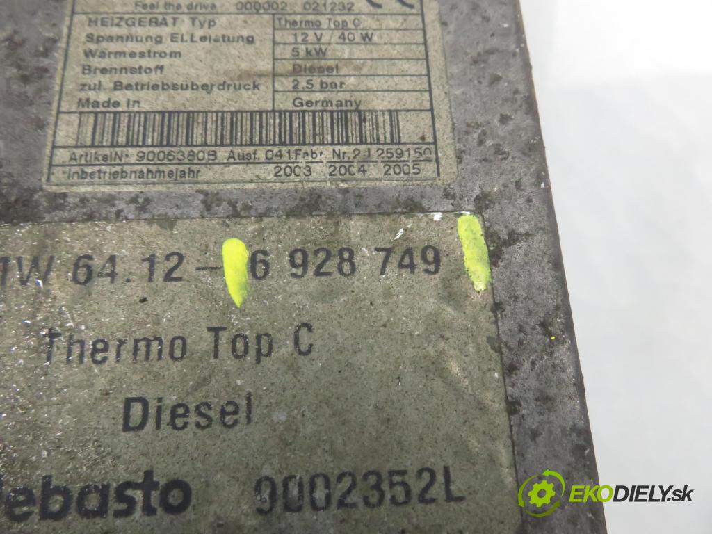 BMW 7 (E65, E66, E67) SEDAN 2003 190,00 740 d- M67 D39 (398D1) 3901,00 Webasto 6928749 (Webasto (nezávislé kúrenie))