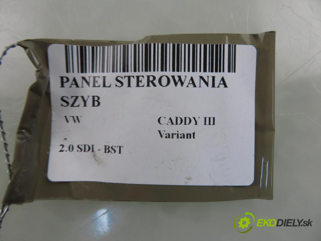 VW CADDY III Variant (2KB, 2KJ, 2CB, 2CJ) FURGON 2008 51,00 2.0 SDI - BST 1968,00 Panel ovládaní oken 2K0959851C ; 1T0959527
