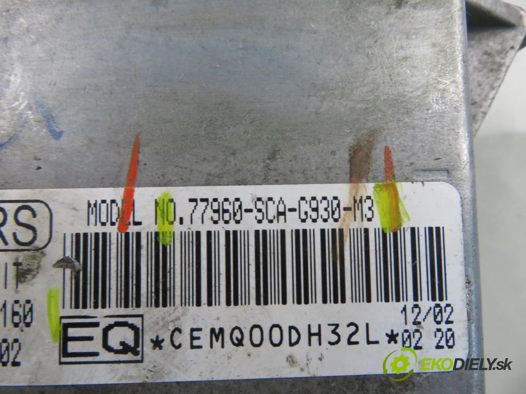 HONDA CR-V II (RD_) SUV 2002 110,00 2.0 (RD4) - K20A4 1998,00 MODUL air BAG 77960SCAG930M3 ; 5WK43160