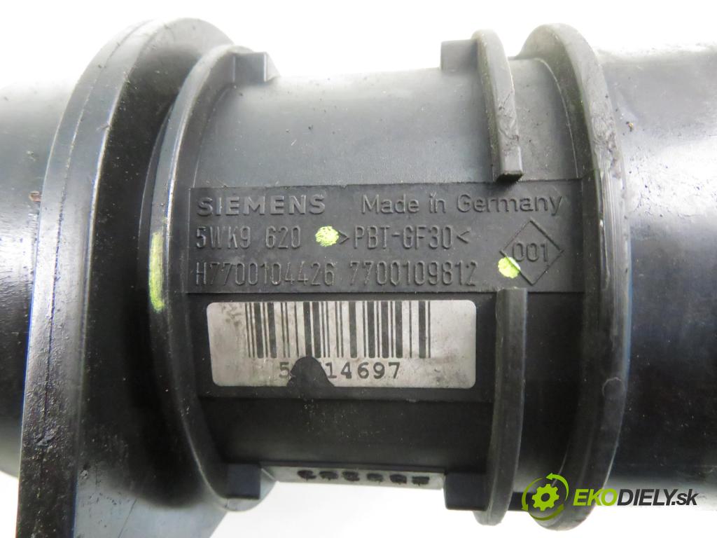 RENAULT SCENIC I (JA0/1_) MINIVAN 2000 75,00 1.9 dCi 102 - F9Q 732 1870,00 váha vzduchu vzduchu 5WK9620 ; 7700109812 ; 7700104426