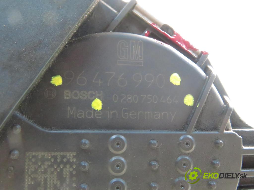 CHEVROLET AVEO / KALOS liftback (T250, T255) HB 2008 74,00 1.4 - 101  F14D4 1399,00 Škrtiaca klapka 0280750464 ; 96476990 (Škrtiaca klapka)