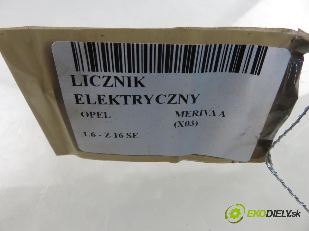 OPEL MERIVA A nadwozie wielkoprzestrzenne (MPV) (X03) HB 2003 64,00 1.6 - Z 16 SE 1598,00 Prístrojovka elektrický 13163913DH