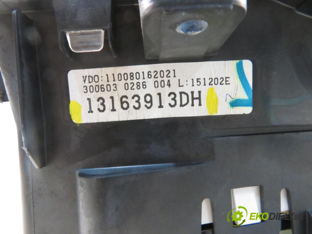 OPEL MERIVA A nadwozie wielkoprzestrzenne (MPV) (X03) HB 2003 64,00 1.6 - Z 16 SE 1598,00 Prístrojovka elektrický 13163913DH