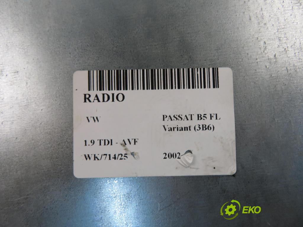 VW PASSAT B5.5 Variant (3B6) KOMBI 2002 96,00 1.9 TDI PD 130 - AVF 1896,00 RADIO 