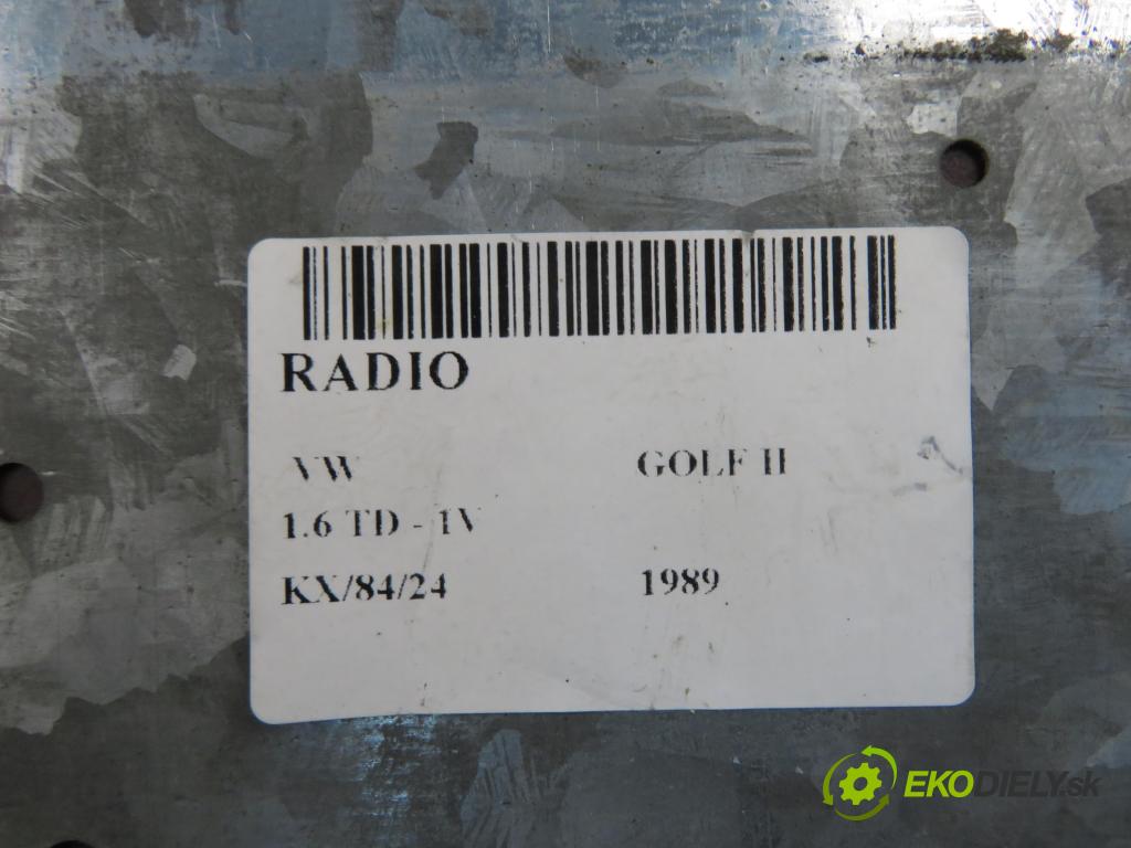 VW GOLF II (19E, 1G1) HB 1989 44,00 1.6 TD - 1V 1589,00 RADIO Modul 7644552410