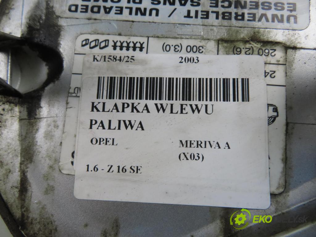 OPEL MERIVA A nadwozie wielkoprzestrzenne (MPV) (X03) HB 2003 64,00 1.6 - Z 16 SE 1598,00 dvířka nádrže paliva 13123250 (Klika dveří ostatní)
