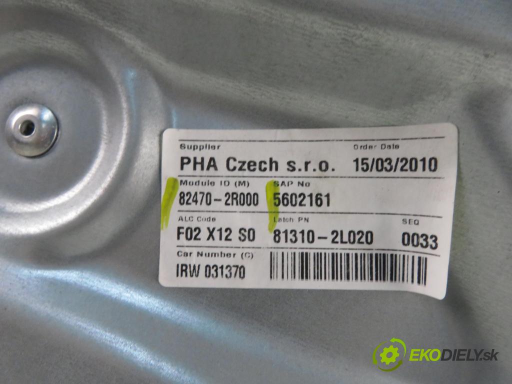 HYUNDAI i30 Kombi (FD) KOMBI 2010 85,00 1.6 CRDi 116 - D4FB 1582,00 Mechanizmus okien 824702R000 ; 824502R000 ; 0130822542