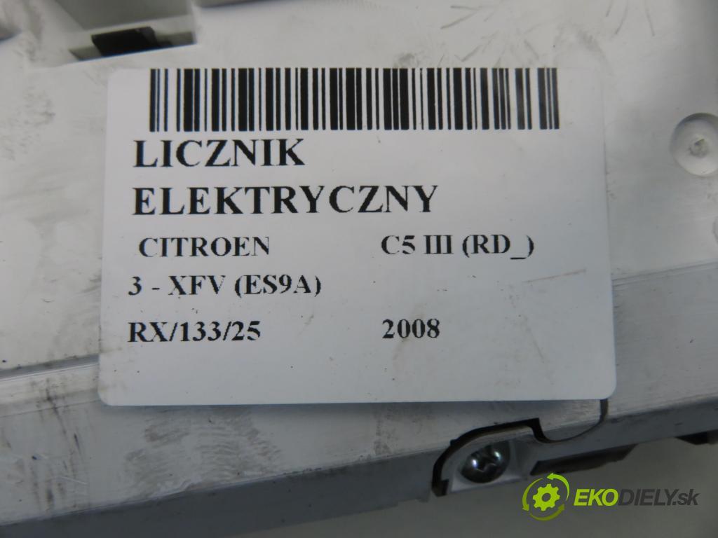 CITROEN C5 III (RD_) SEDAN 2008 155,00 3.0 V6 211 - XFV (ES9A) 2946,00 Prístrojovka elektrický 9665368880