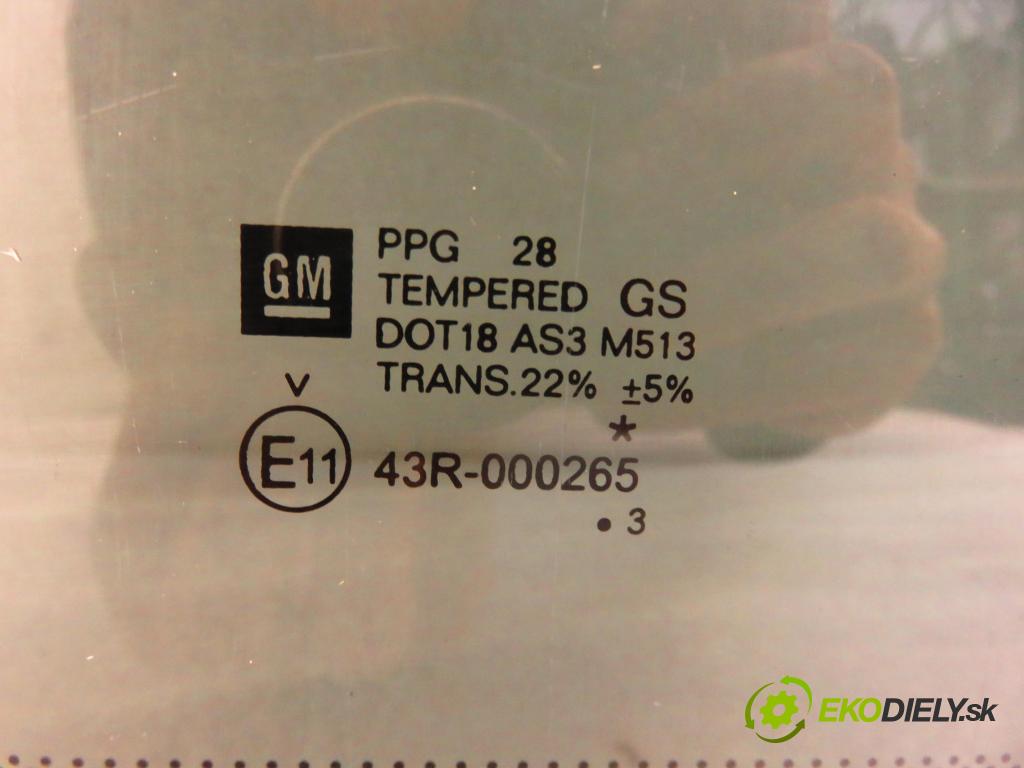 OPEL MERIVA A nadwozie wielkoprzestrzenne (MPV) (X03) HB 2003 64,00 1.6 - Z 16 SE 1598,00 Okno zadné kapota