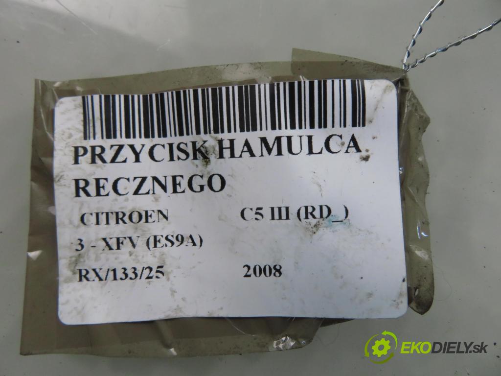 CITROEN C5 III (RD_) SEDAN 2008 155,00 3.0 V6 211 - XFV (ES9A) 2946,00 vypínač brzdy MANUÁLNY: 96617671ZD