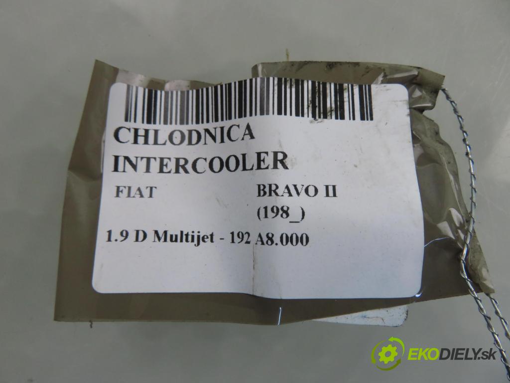 FIAT BRAVO II (198_) HB 2008 88,00 1.9 D Multijet - 192 A8.000 1910,00 chladič intercooler 866455500
